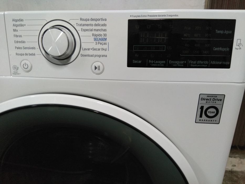 Máquina de lavar e secar roupa LG 8/5kg