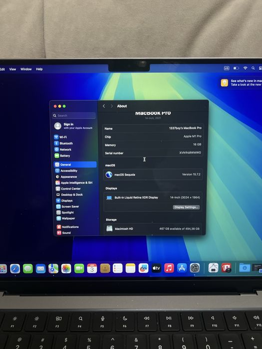 Macbook Pro M1 Pro 14 2021 16GB 512GB + MAGIC MOUSE