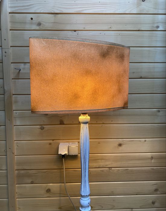 Stara lampa stojąca industrialna meble prl