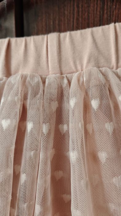 Tiulowa spódniczka manufaktura falbanek 116/122