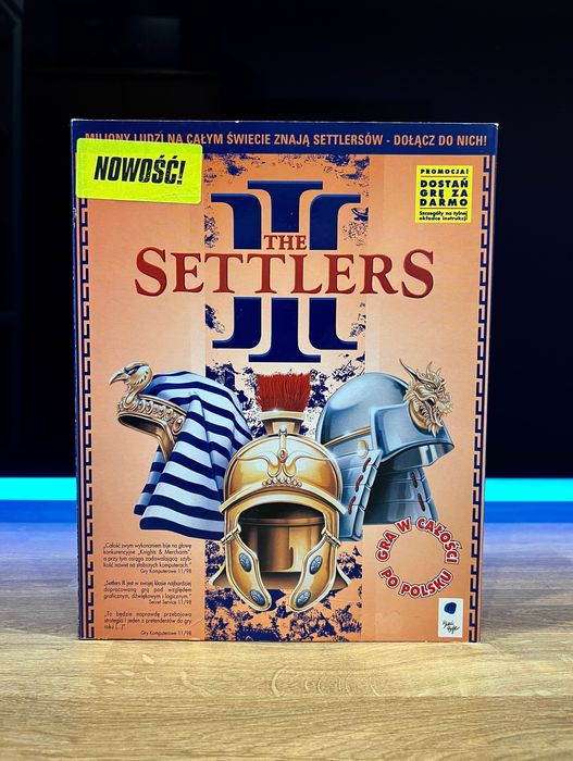 The Settlers III 3 (PC PL 1998) BIG BOX kompletne premierowe wydanie