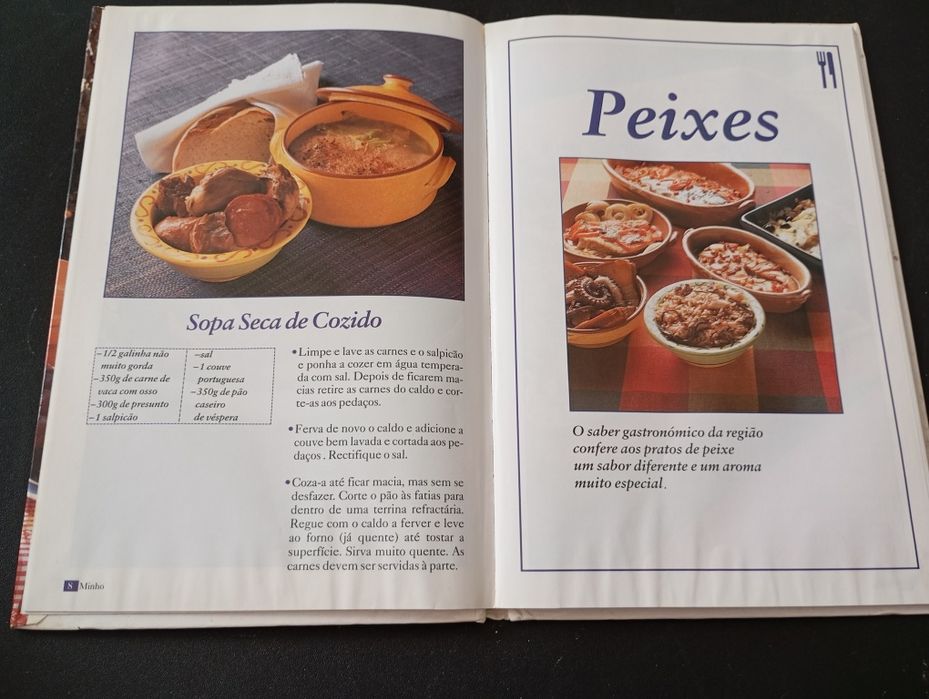 Livro " cozinha regional portuguesa do Minho"
