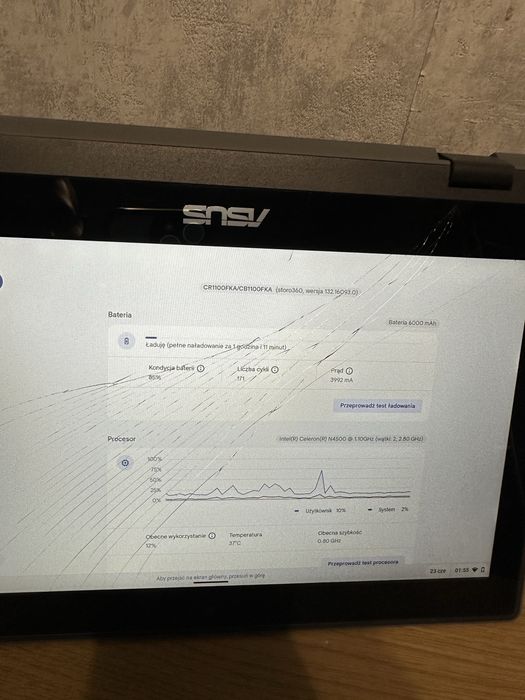ASUS Flip Intel Celeron N4500 4Gb Ram 32Gb Ssd ChromeOS Google Play 2022