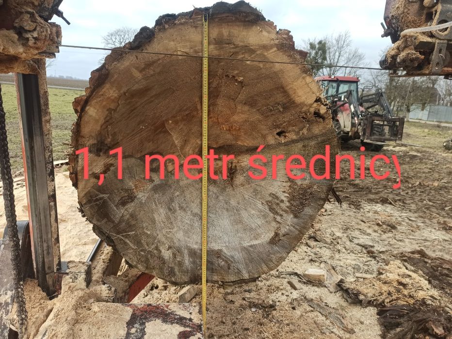 Tartak objazdowy,  trak mobilny, przecieranie drewna u klienta.