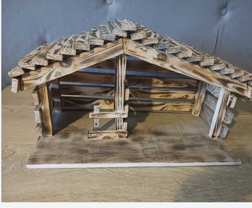 Szopka bożonarodzeniowa opalana