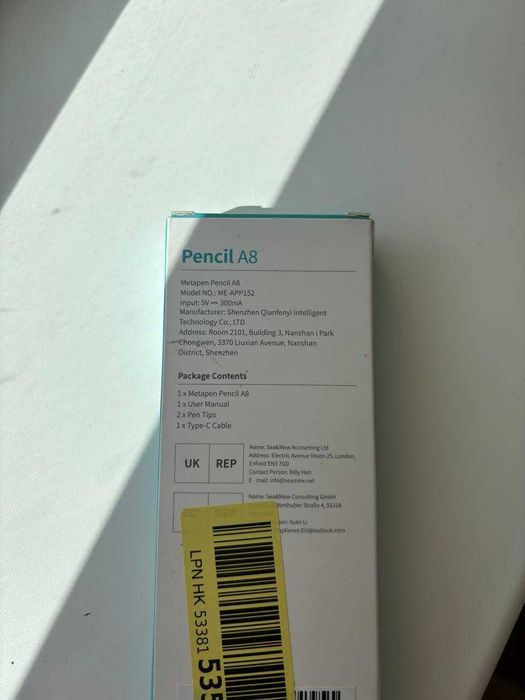 Стилус Metapen Pencil A8 для Apple iPad (Аналог Apple Pencil) Новий