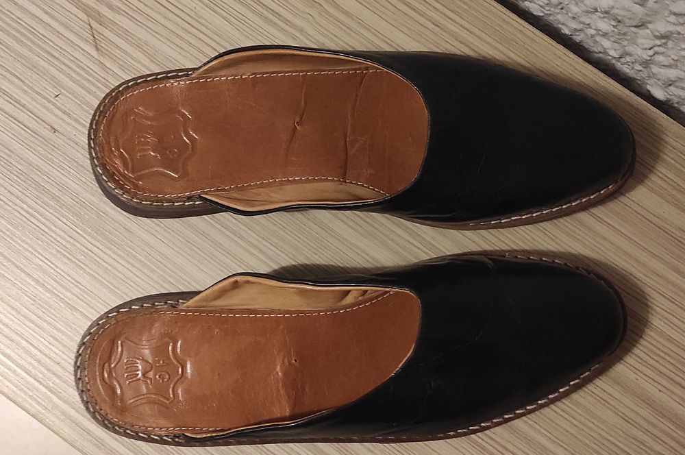 klapki męskie skóra