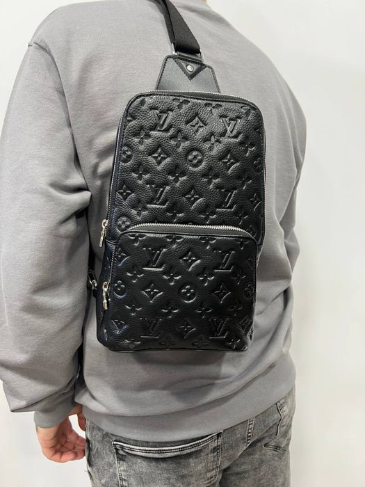 Мужская сумка слинг луи витон/ Чоловіча сумка через плече слінг louis vuitton