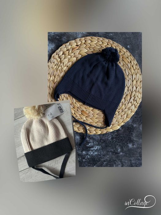 В'язані  демі шапки   від h&m на 1-2 і 2-4 роки