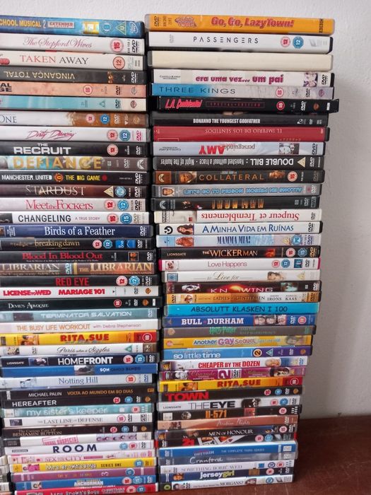 Lote de 120 dvd de filmes