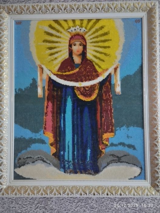 Картина бісером "Покрова"