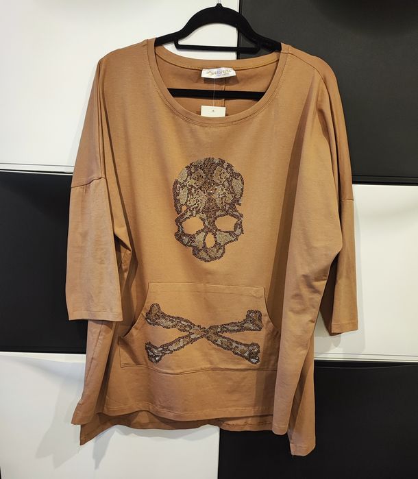 Bluza z czaszką błysk do 48 /50rozmiaru