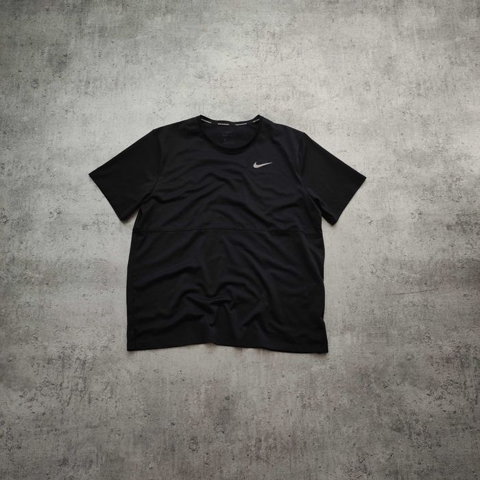MĘSKA Koszulka Sportowa Czarna Nike bieganie PREMIUM Dri-Fit Przewiew
