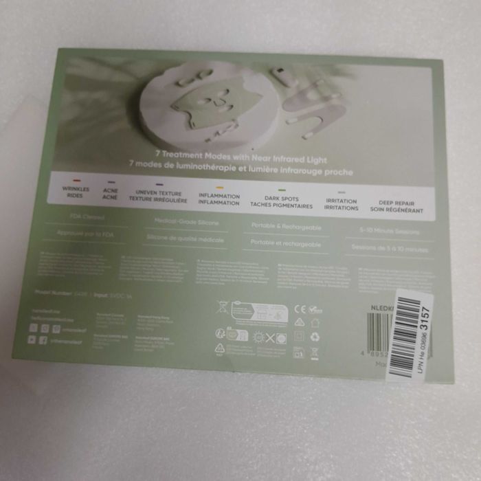 Світлодіодна маска для обличчя Nanoleaf LED Light Therapy Face Mask (7 режимів)