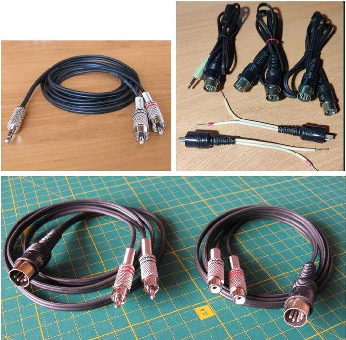 Аудиокабель формата din 5pin - RCA - Jack 3.5