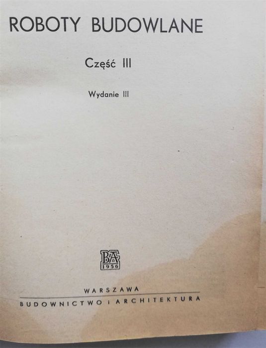 „Roboty budowlane” L. Urban cz. III 1956