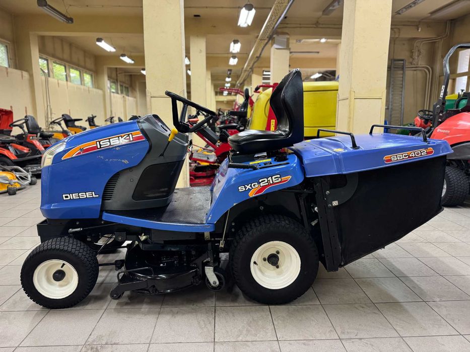 Traktorek Kosiarka ISEKI SXG 216 H SILNIK 2 CYL. 16KM DIESEL Z KOSZ