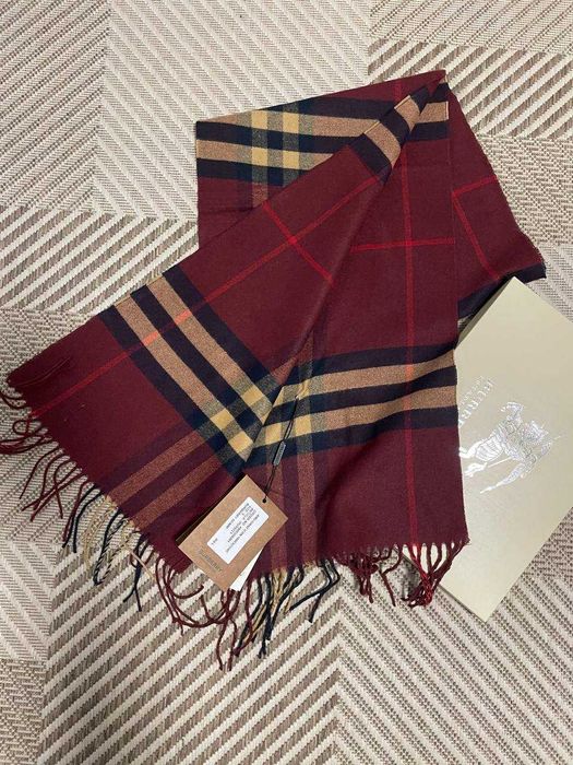 Шарф Барбері кашемір 32*180см шарф Burberry Red Clasic