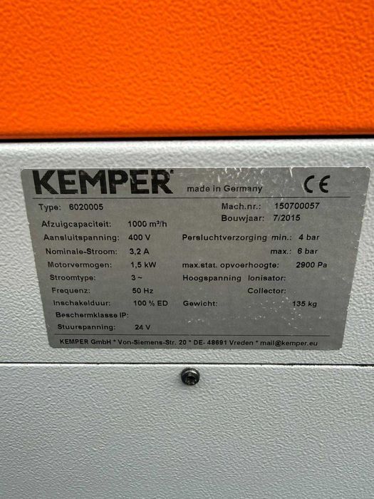 Odciąg dymu spawalniczego, wyciąg samoczyszczący KEMPER