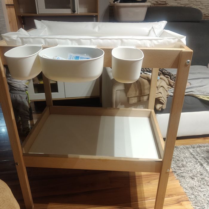 Przewijak ikea z materacem i 3 pojemnikami