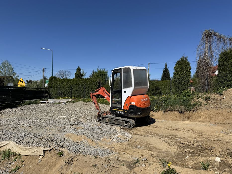 Wynajem Mini Koparki Kubota z operatorem lub bez Krosno Jasło Brzozów