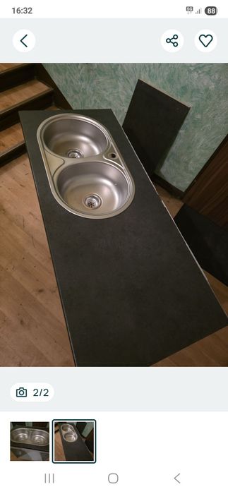 Zlew dwukomorowy  50 zł.  Odbiór osobisty