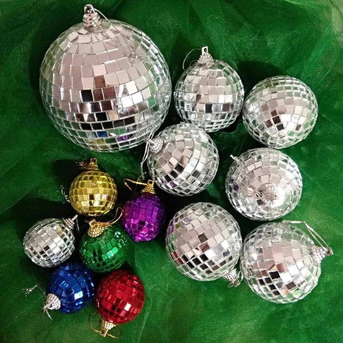 Ялинкові іграшки / Дзеркальні кулі Скляні (D4 см; D6 см; D10 см)