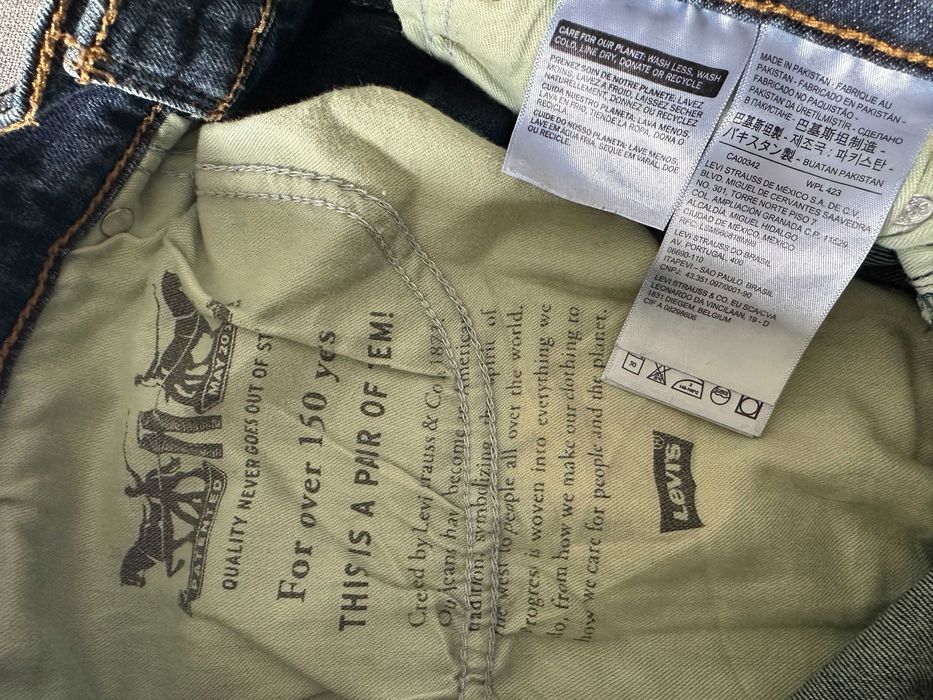 Levis 510 32/30 Spodnie Piękne Slim
