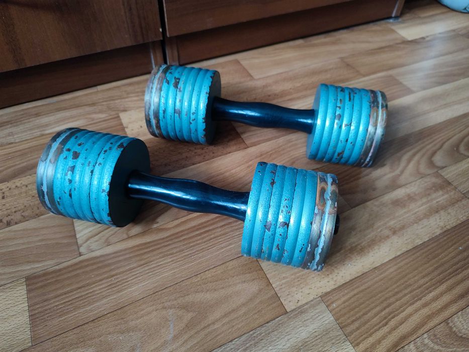 Гантели разборные советские по 6.4 кг