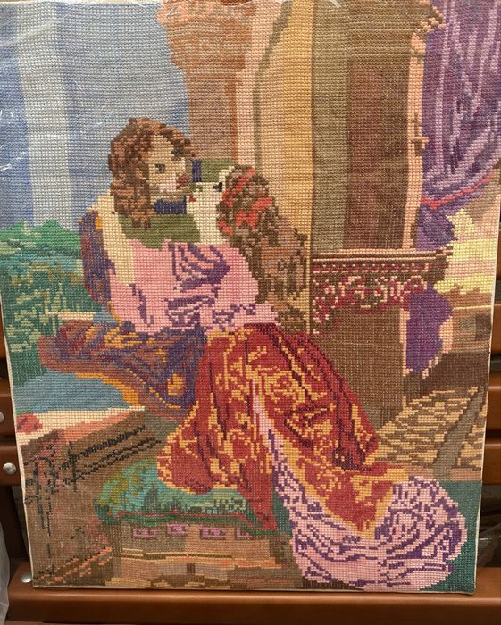 Картина  велика вишита хрестиком «Тигр», (95 смх70 см)