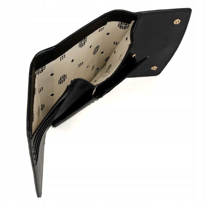 MONNARI Portfel Damski Klasyczny Elegancki Beżowy Skóra Ekologiczna