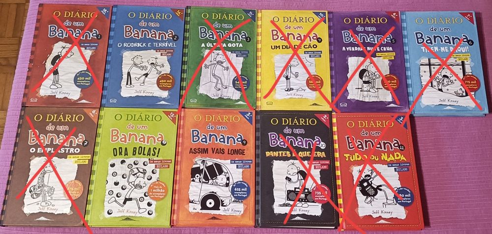 Livros "O Diário de um Banana"