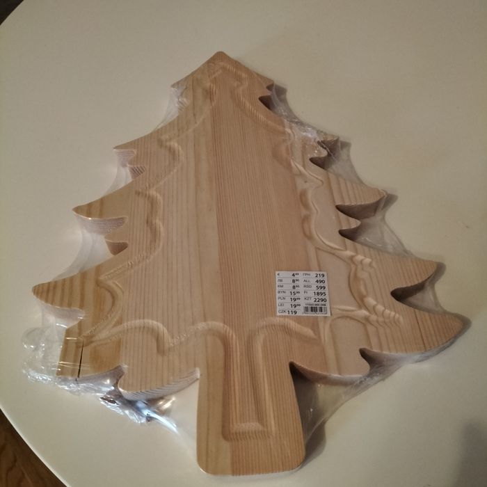 Nowa drewniana deska / motyw  świąteczny Sinsay