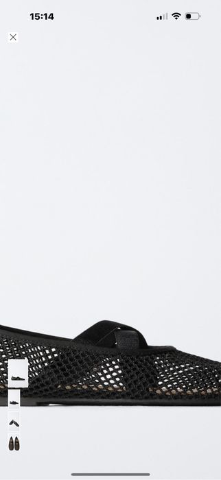 Сітчасті балетки фірми Zara,розмір 34