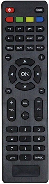 Cyfrowy Odbiornik Satelitarny Tuner Dvb-T2 Leyf 2809+ Pilot Czarny