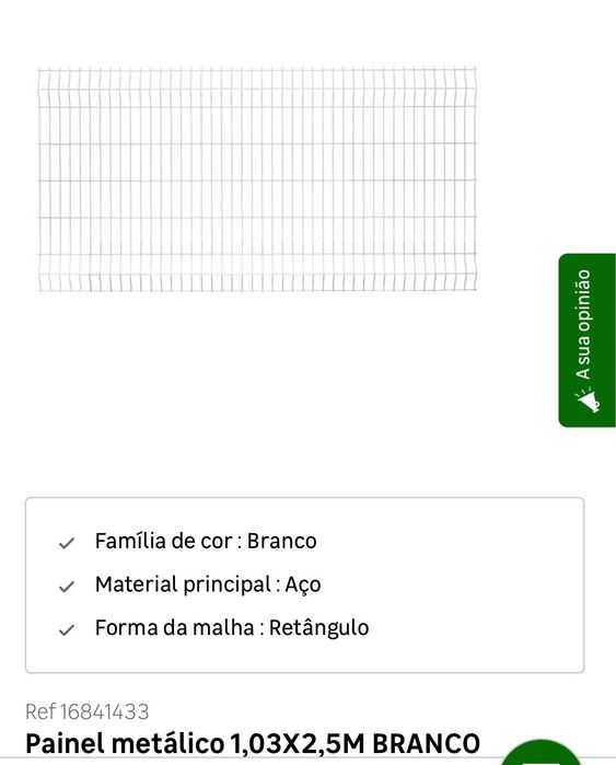 Gradeamento rede branco