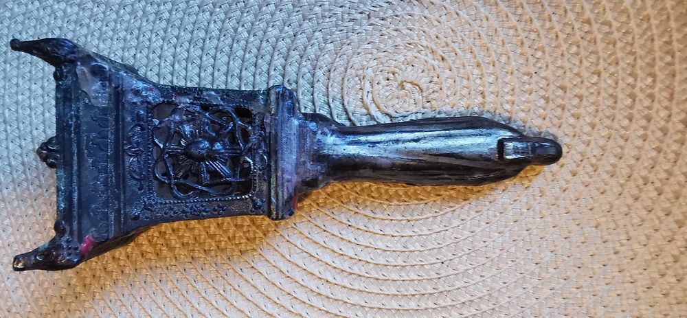 Figurka Matki Boskiej. Antyk. 100 % Oryginał. Cyna