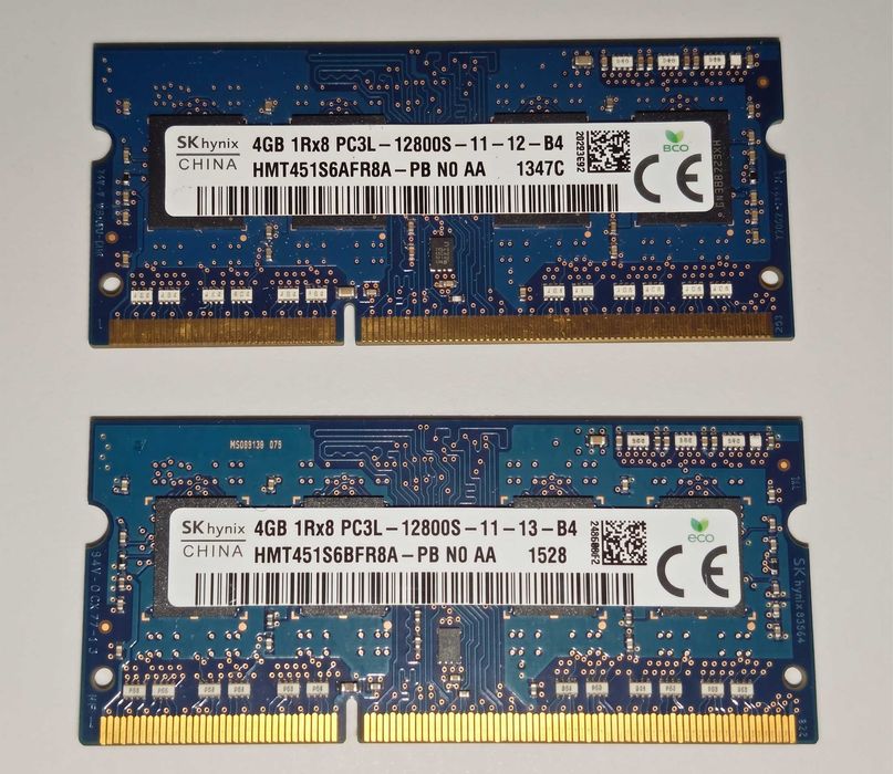 Pamięć RAM SK hynix 2x4GB (8GB) DDR3L 1600MHz SO-DIMM PC3L-12800S