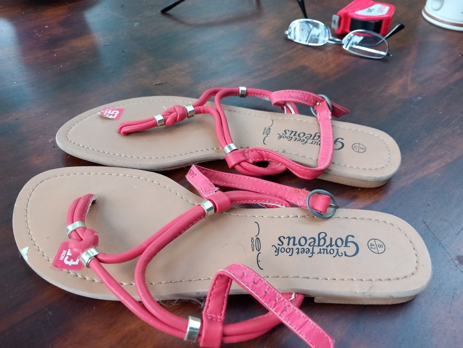 Klapki płaskie.kolorowe.