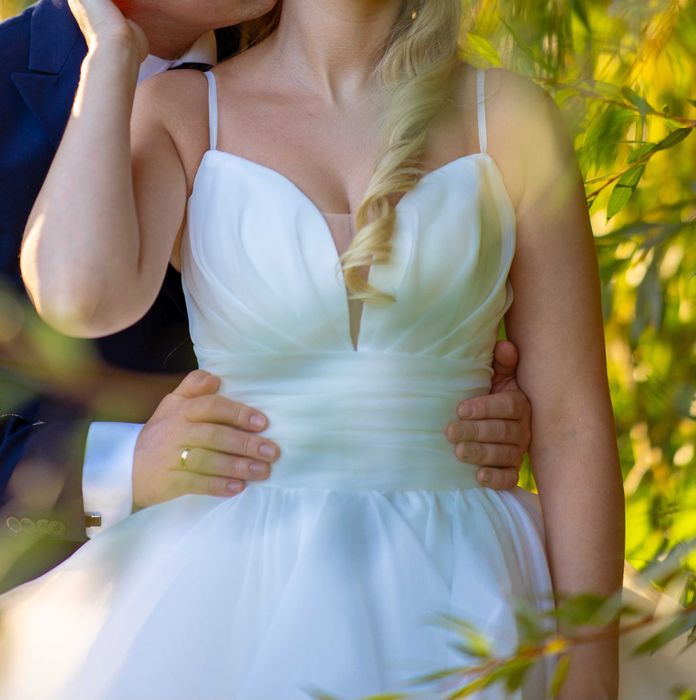 Oryginalna suknia ślubna - kolor ivory