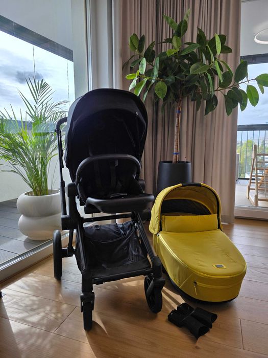 Wózek Cybex Priam 4.0 Platinium zestaw 3w1 gondola i spacerówka
