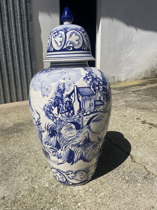 Jarra pintada a mão F.N.Alcobaça