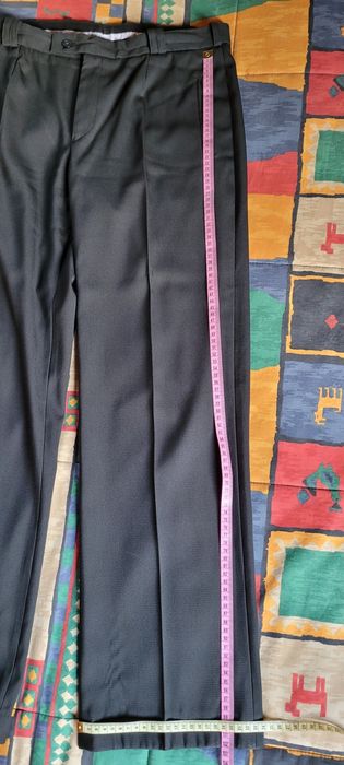 Czarne męskie klasyczne spodnie L/50-52