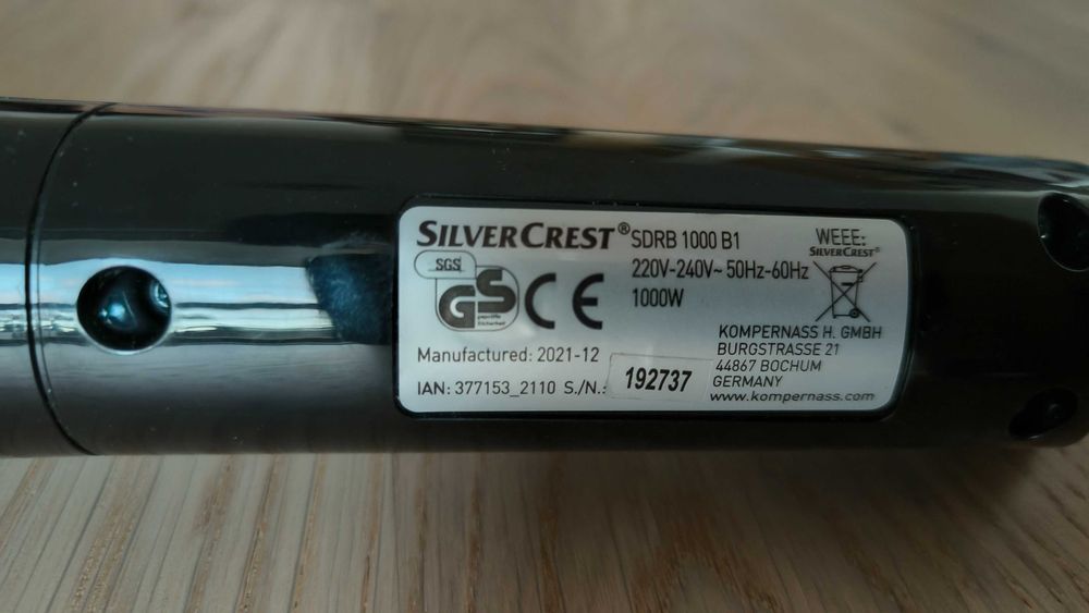 Утюг паровой со щеткой Silver Crest SDRB 1000 B1 (отпариватель)
