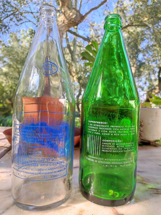 Garrafa antiga refrigerante pirogravada Superfresco (anos 60/70/80)