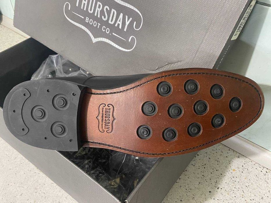 Мужские туфли американского бренда  Thusday boots натуральная кожа, только 46-й размер! Новые!