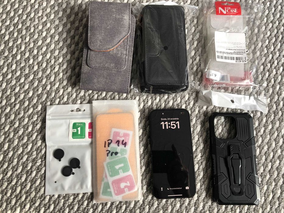 iPhone 14 Pro 256 GB Czarny + akcesoria