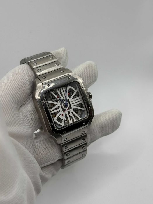 Seiko Mod Zegarek Santos Skeleton