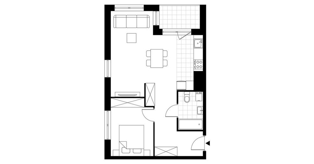 2-pokojowe mieszkanie 48 m² + loggia Bez Prowizji - View 4