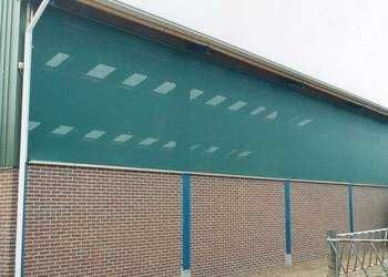 Tkanina siatka PRZECIWWIATROWA, wentylacja obór stajni 1x25 m